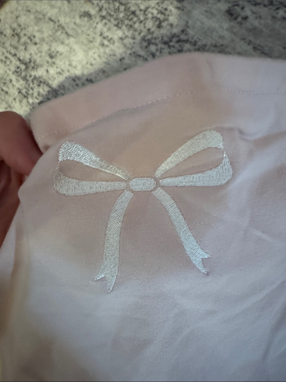 45. HI Res • NWT Strapless Embroidered Bow Accent Tube Top - Blush Pink - Picture 4 of 4